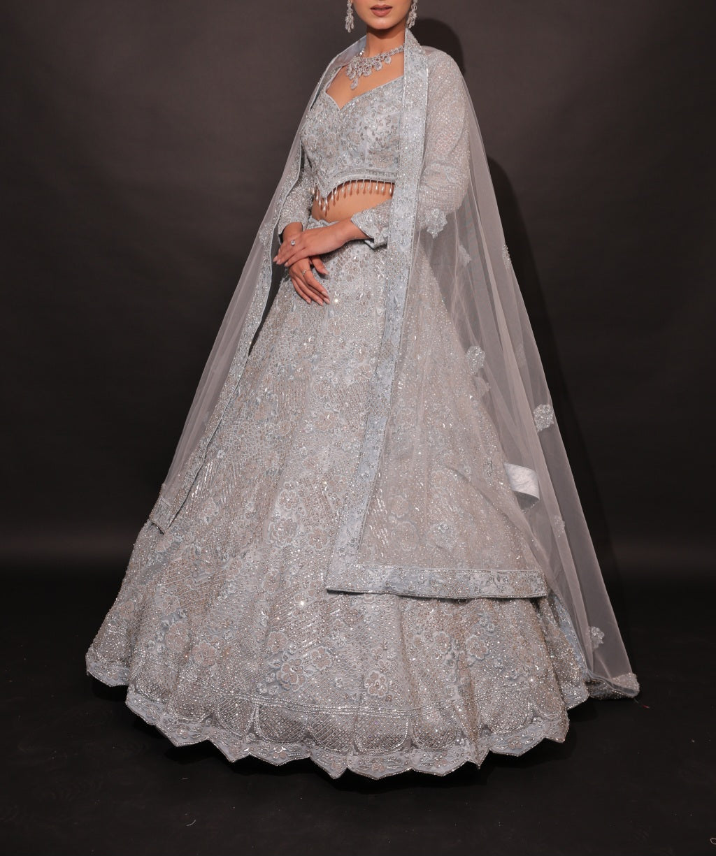 Lehenga White Luxury