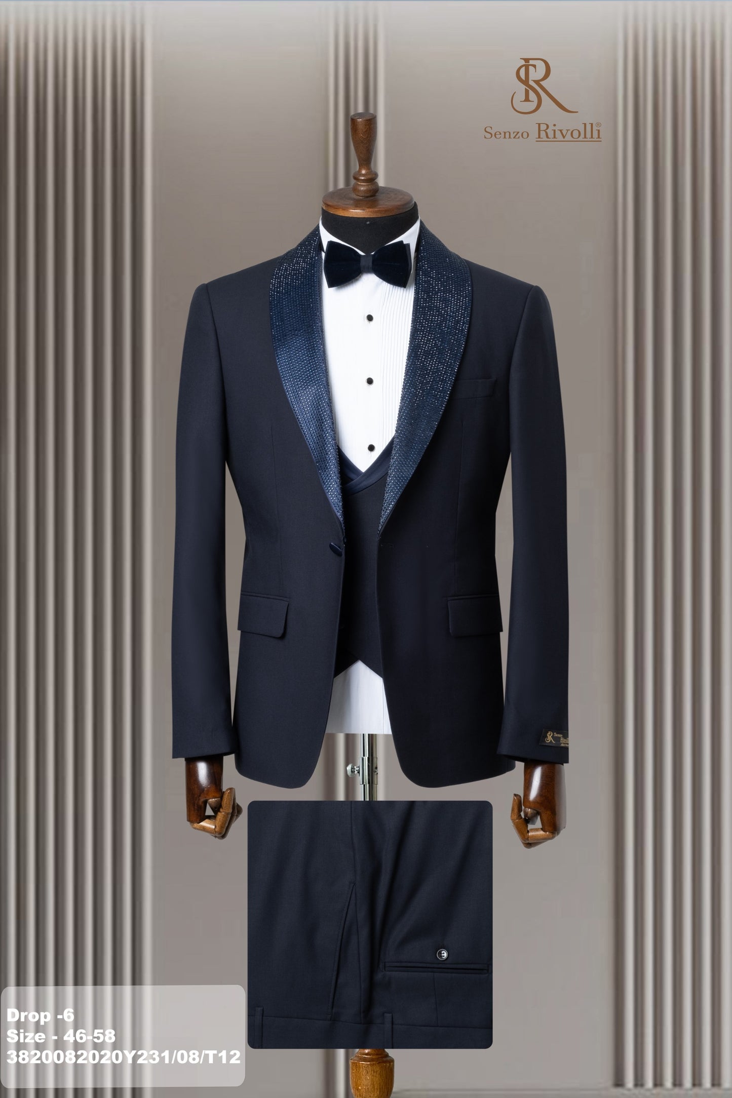 Costume Bleu Cérémonie