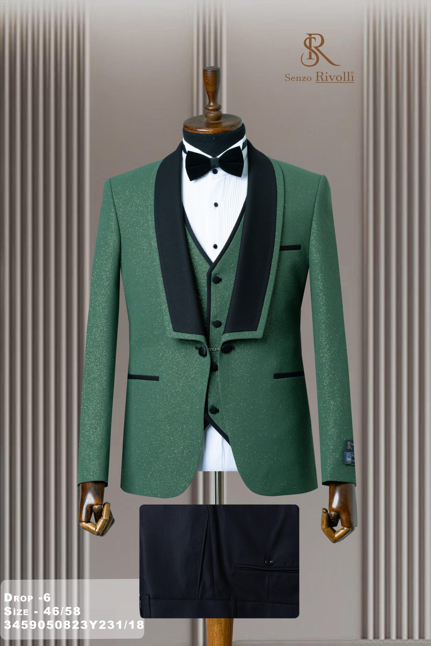 Costume Vert Cérémonie