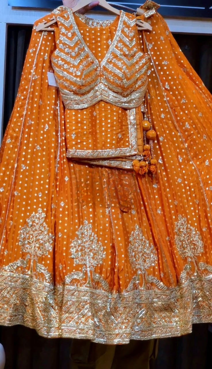 Lehenga Luxury Orange