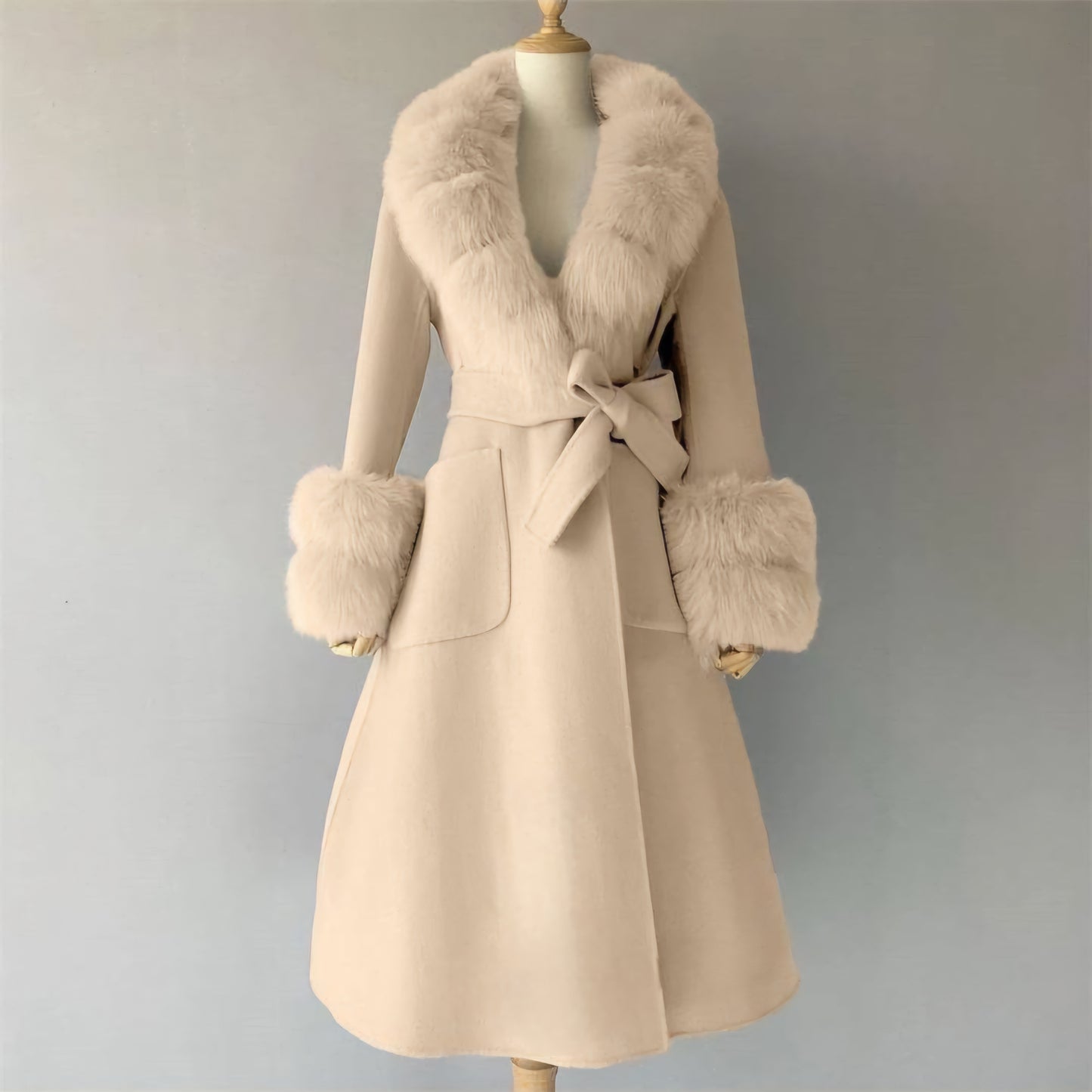 Veste à Fourrure Femme