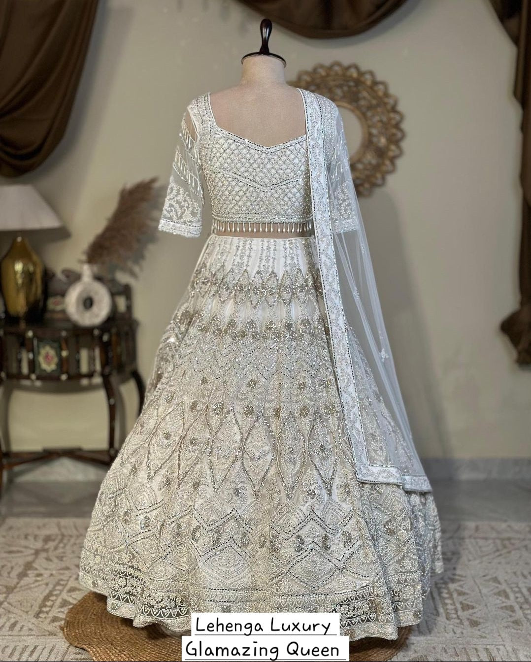 Lehenga White Luxury