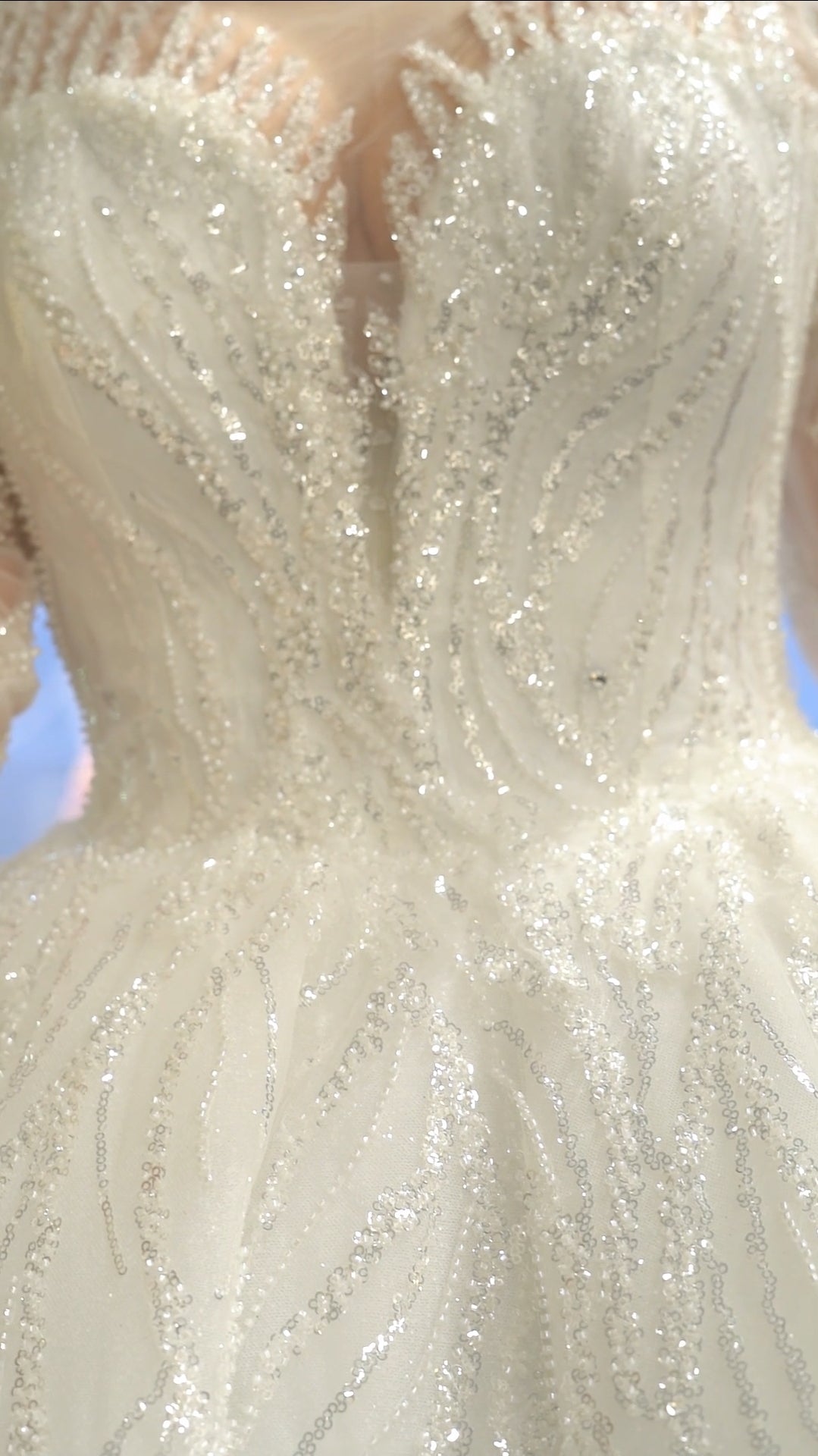 Robe de Mariée Princesse Luxury, Manches Longues