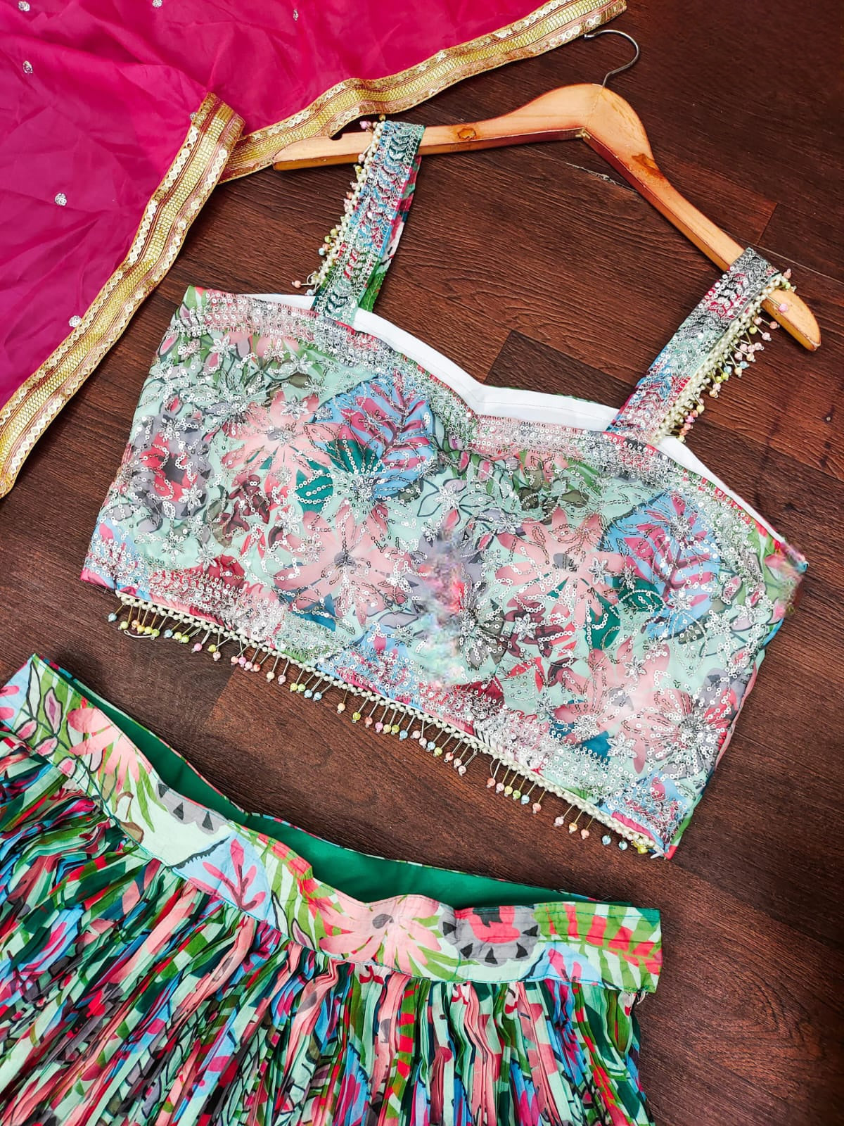 Lehenga Multicolores Bollywood