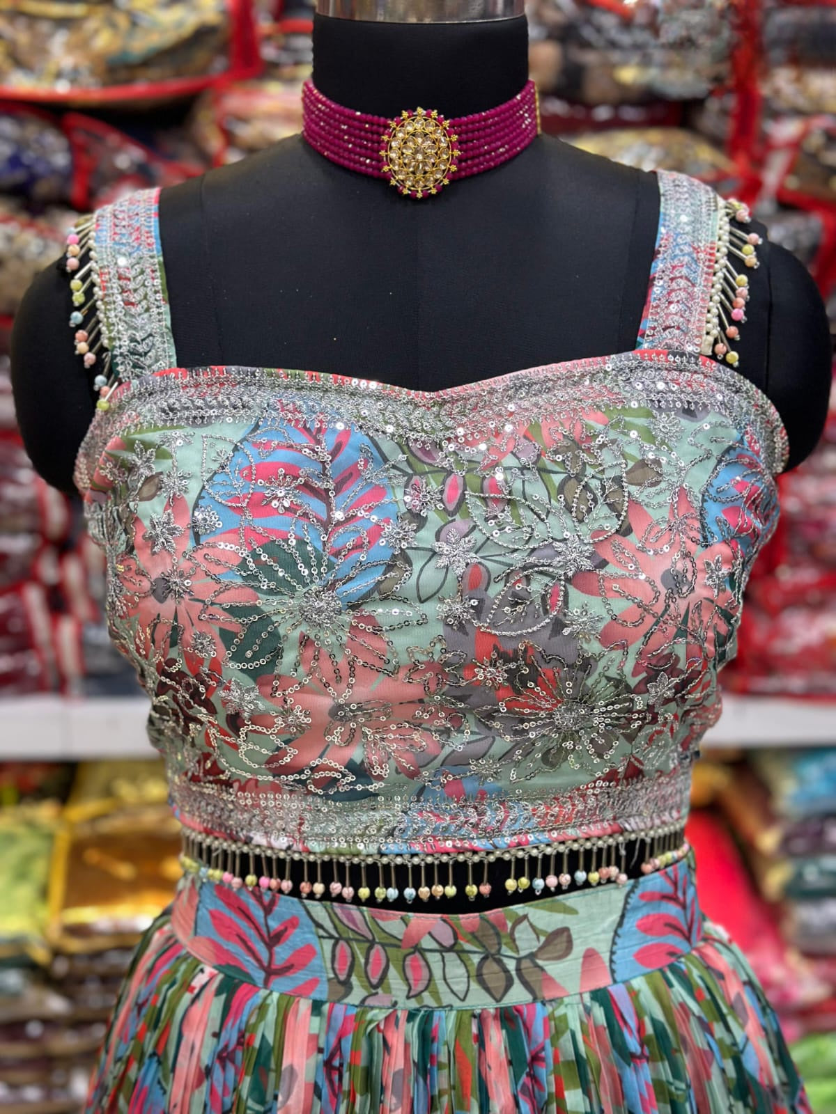 Lehenga Multicolores Bollywood