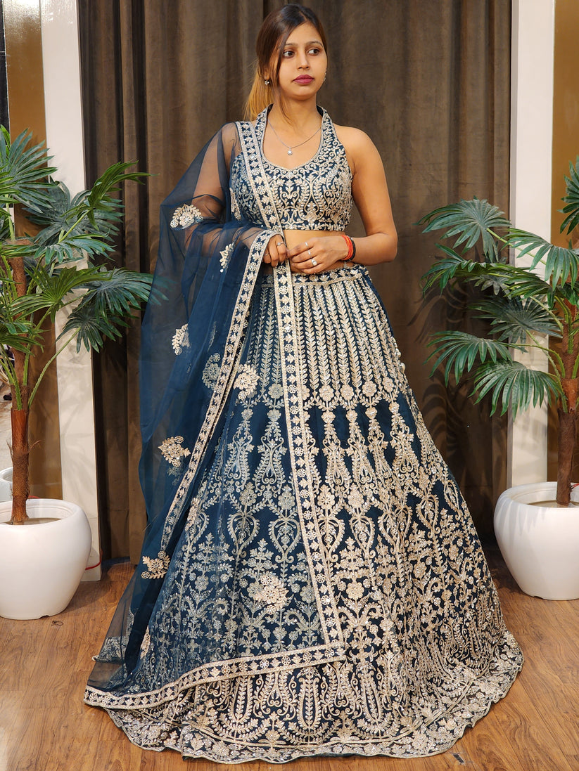 Lehenga Bleu Queen