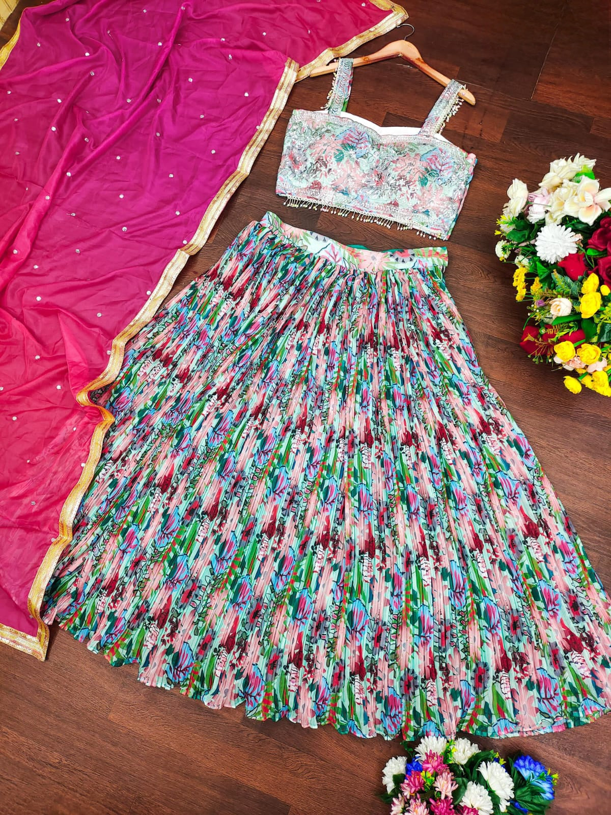 Lehenga Multicolores Bollywood