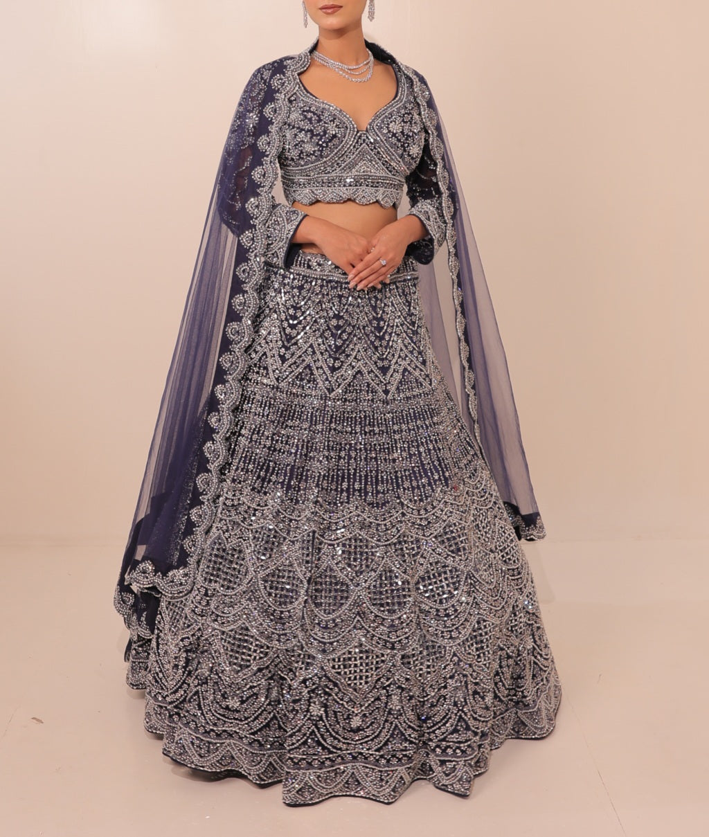 Lehenga Bleu Luxury