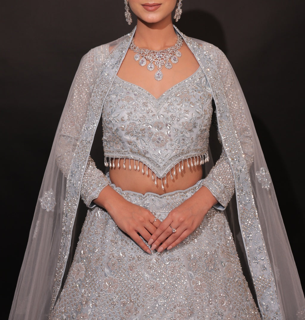 Lehenga White Luxury