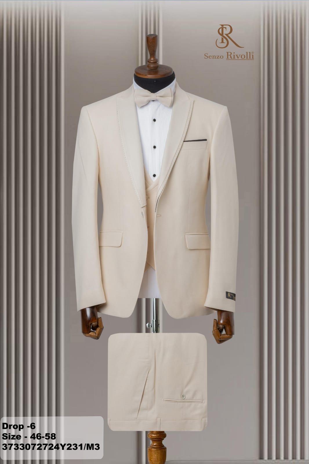 Costume Blanc Mariage 3 Pièces