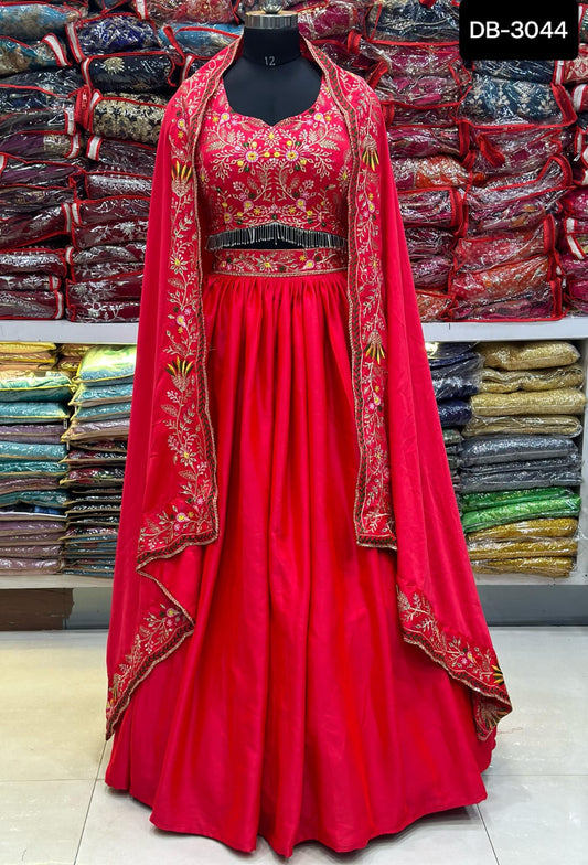Lehenga Rouge Bollywood