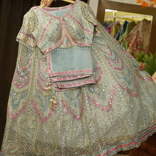 Lehenga Vert Bollywood