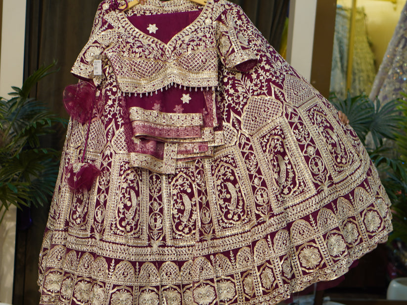 Lehenga Red Wine Queen