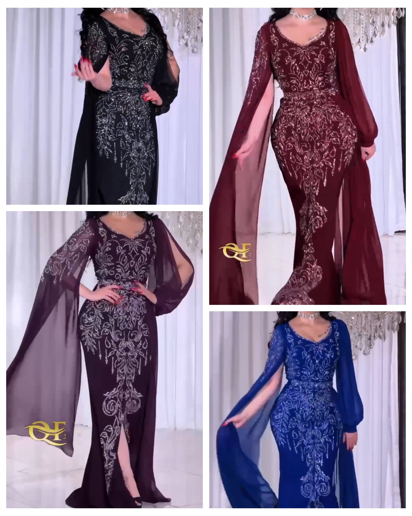 Robe de Soirée Longue Pailleté