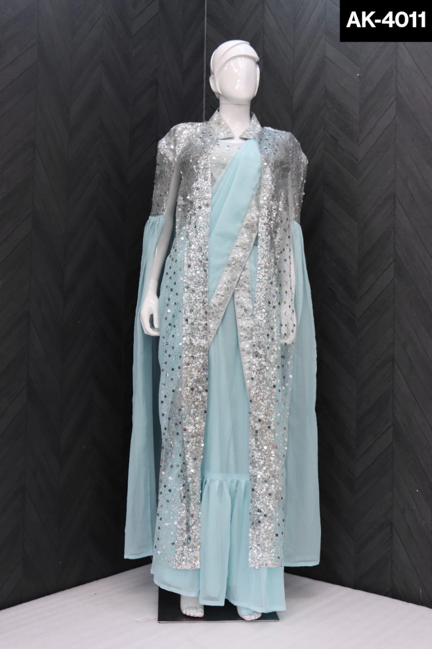 Saree Prêt à Porter avec le gilet