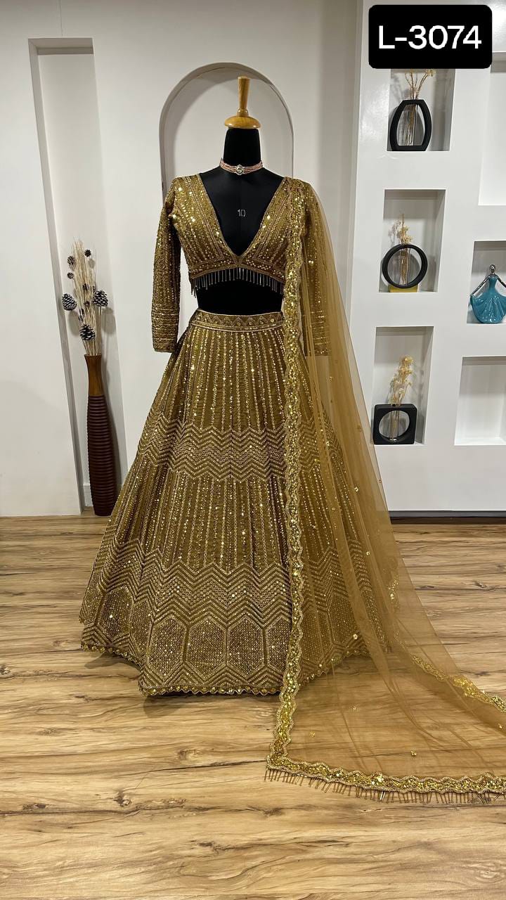 Lehenga Doré Luxury