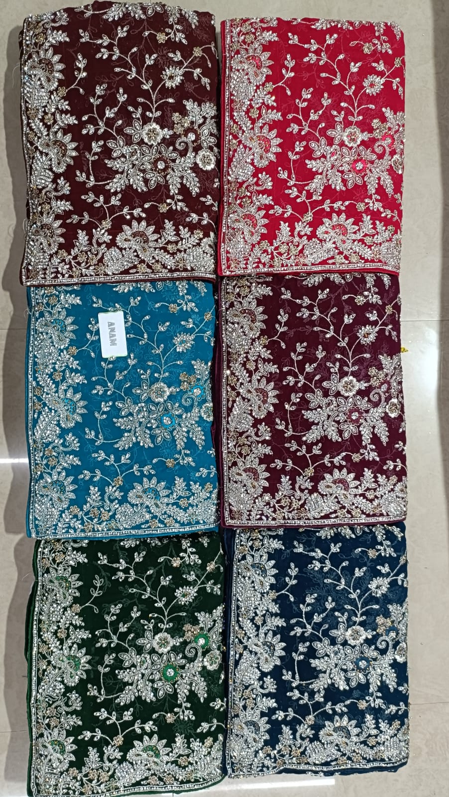 Saree Rouge Luxury Stones