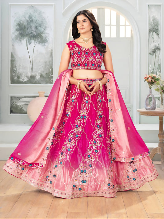 Lehenga Rose