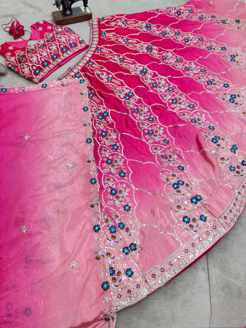 Lehenga Rose