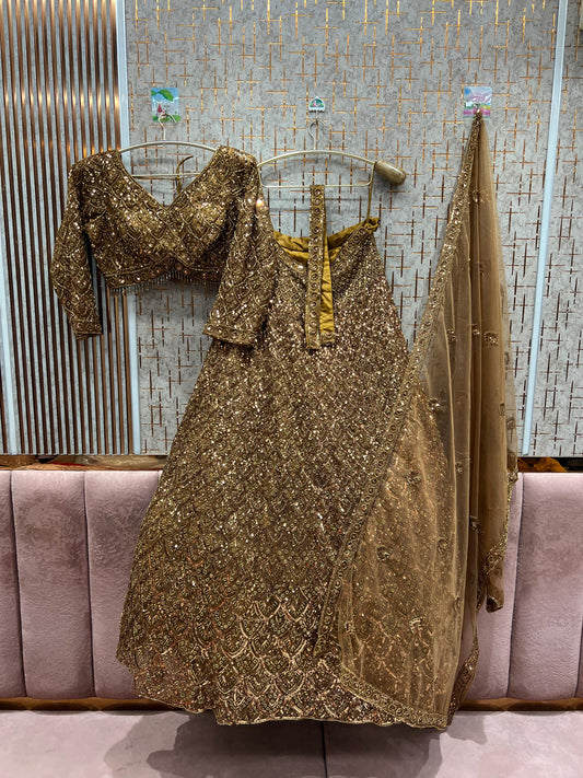 Lehenga Doré Luxury