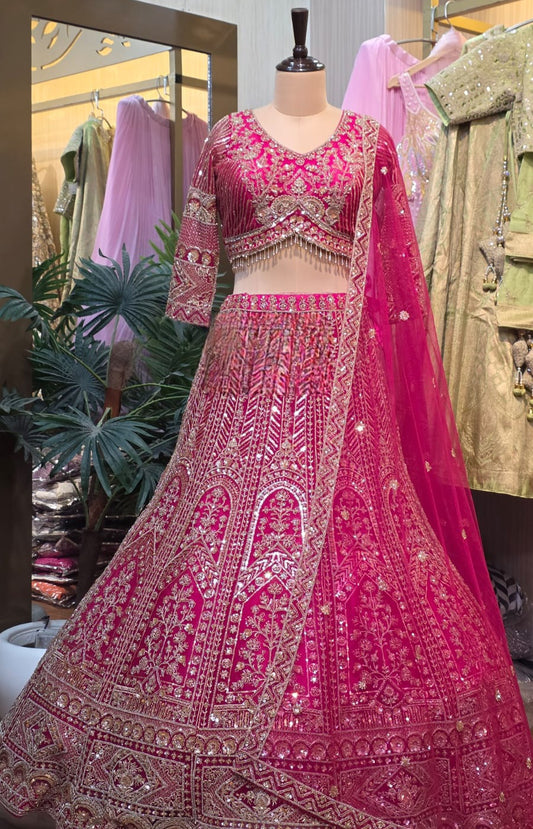 Lehenga Luxury Rose Fuschia