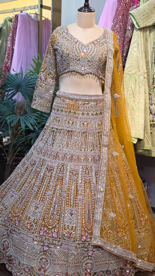 Lehenga Luxury Doré