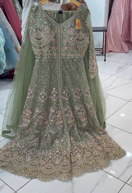 Lehenga Anarkali Peacock Luxury
