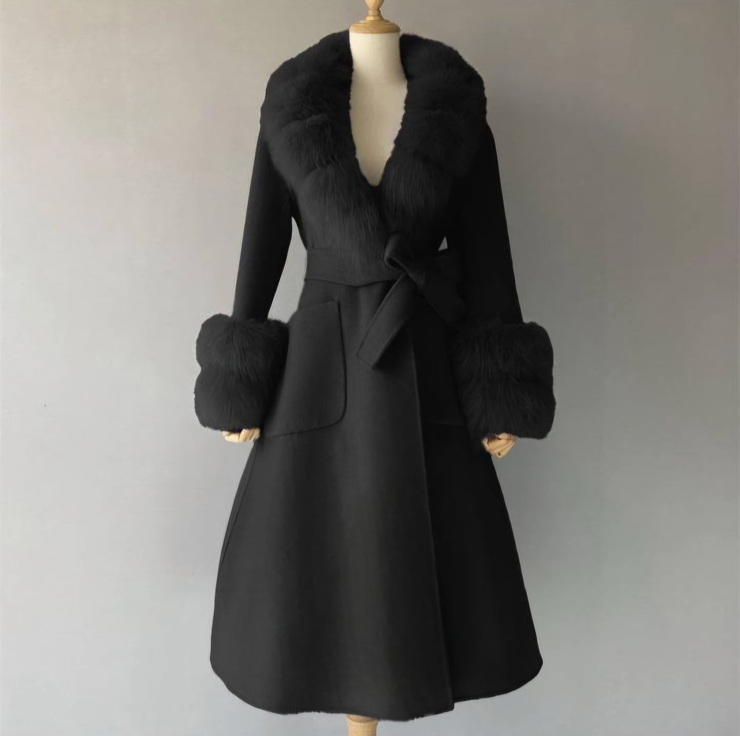 Veste à Fourrure Femme