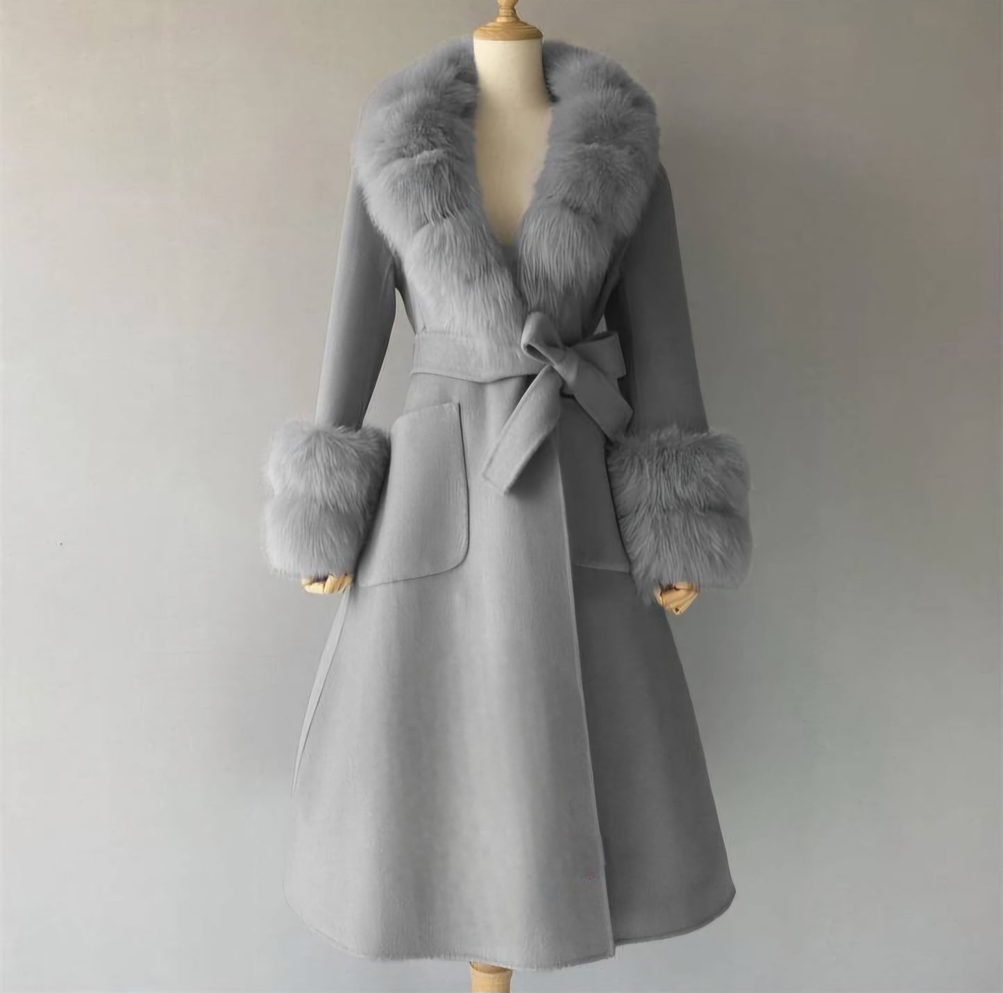 Veste à Fourrure Femme