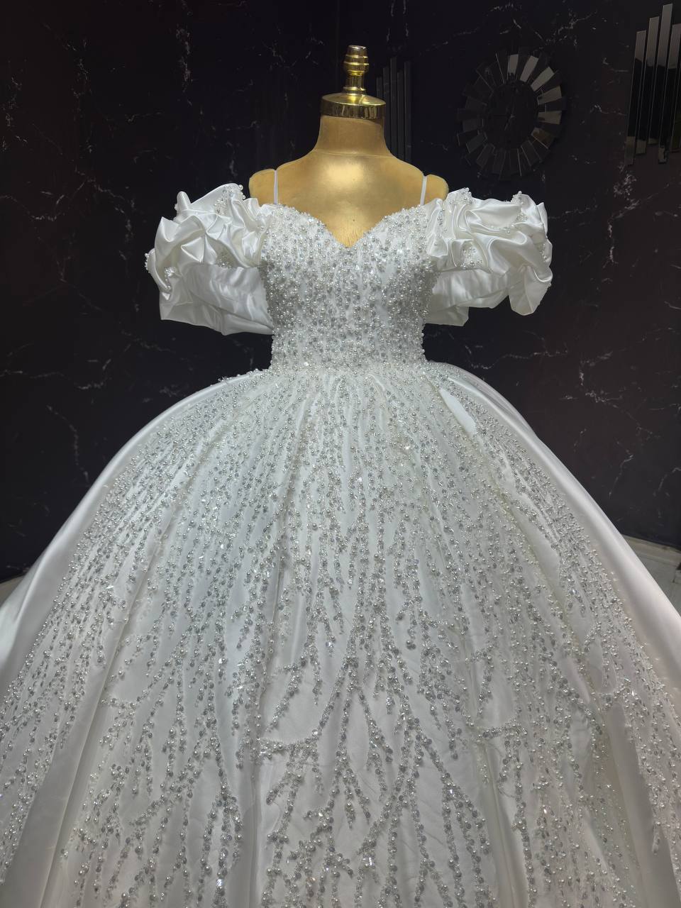 Robe de Mariée Princesse Luxury, Paillettes