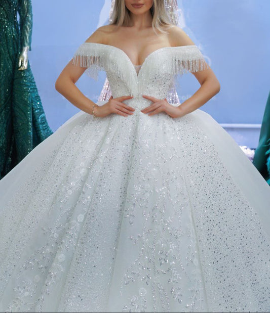 Robe de Mariée Princesse Luxury, Col Cœur