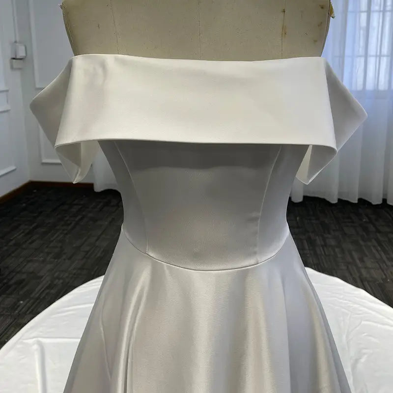 Robe de Mariée Trapèze Satin A-Line