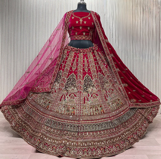 Lehenga Rouge Bridal Luxury