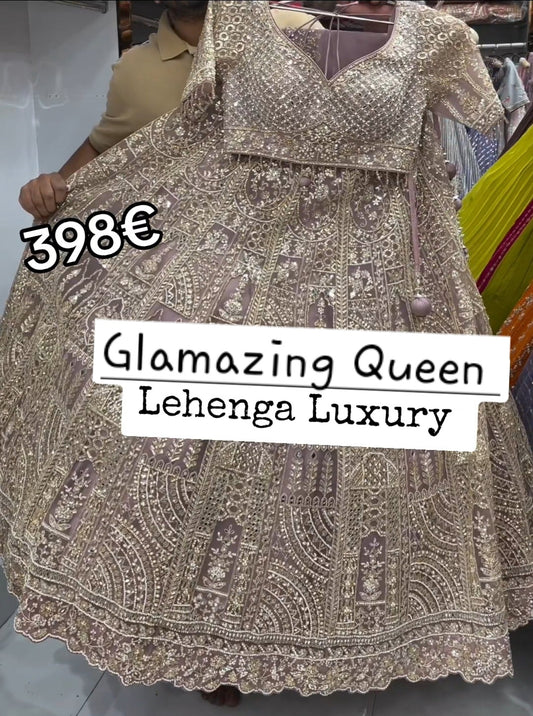 Lehenga Violet Pastel Luxury