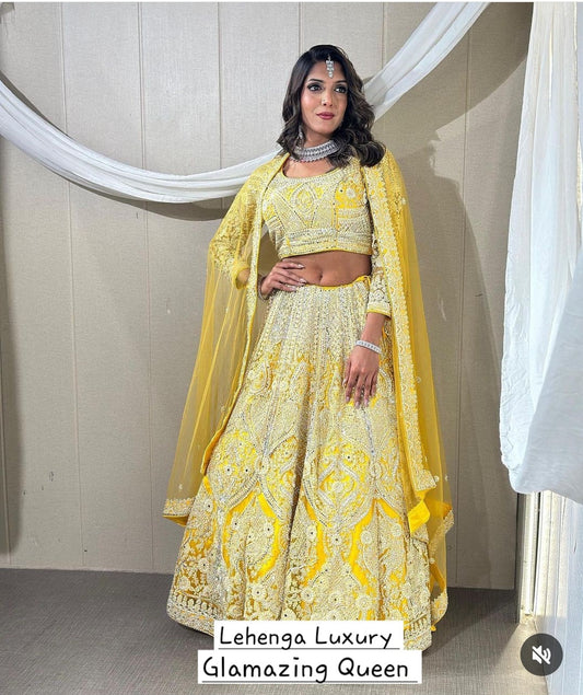 Lehenga Jaune Luxury