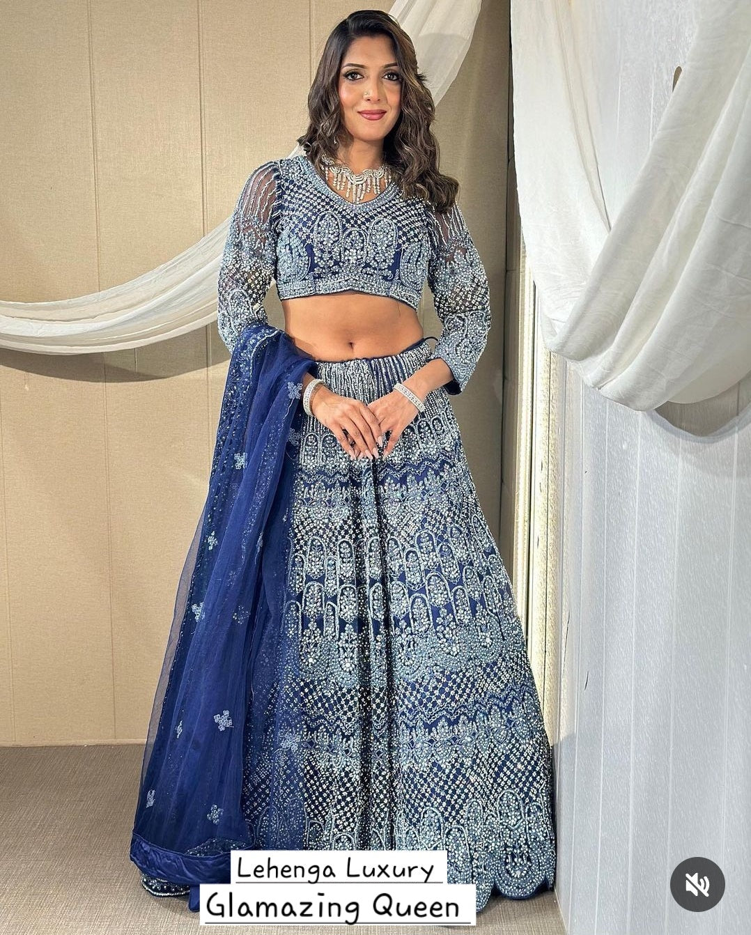 Lehenga Bleu Luxury