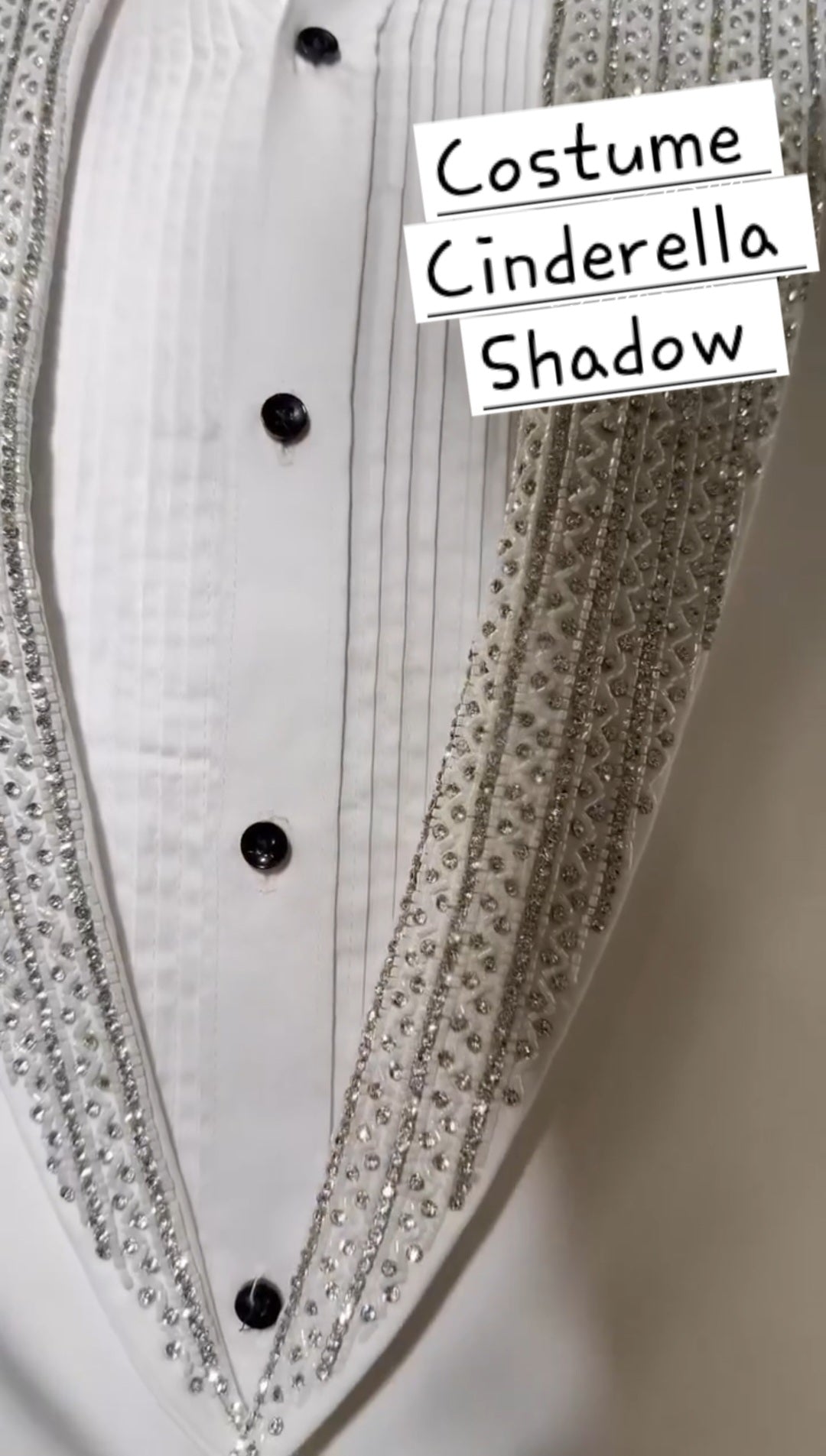 Costume Blanc Mariage avec Strass