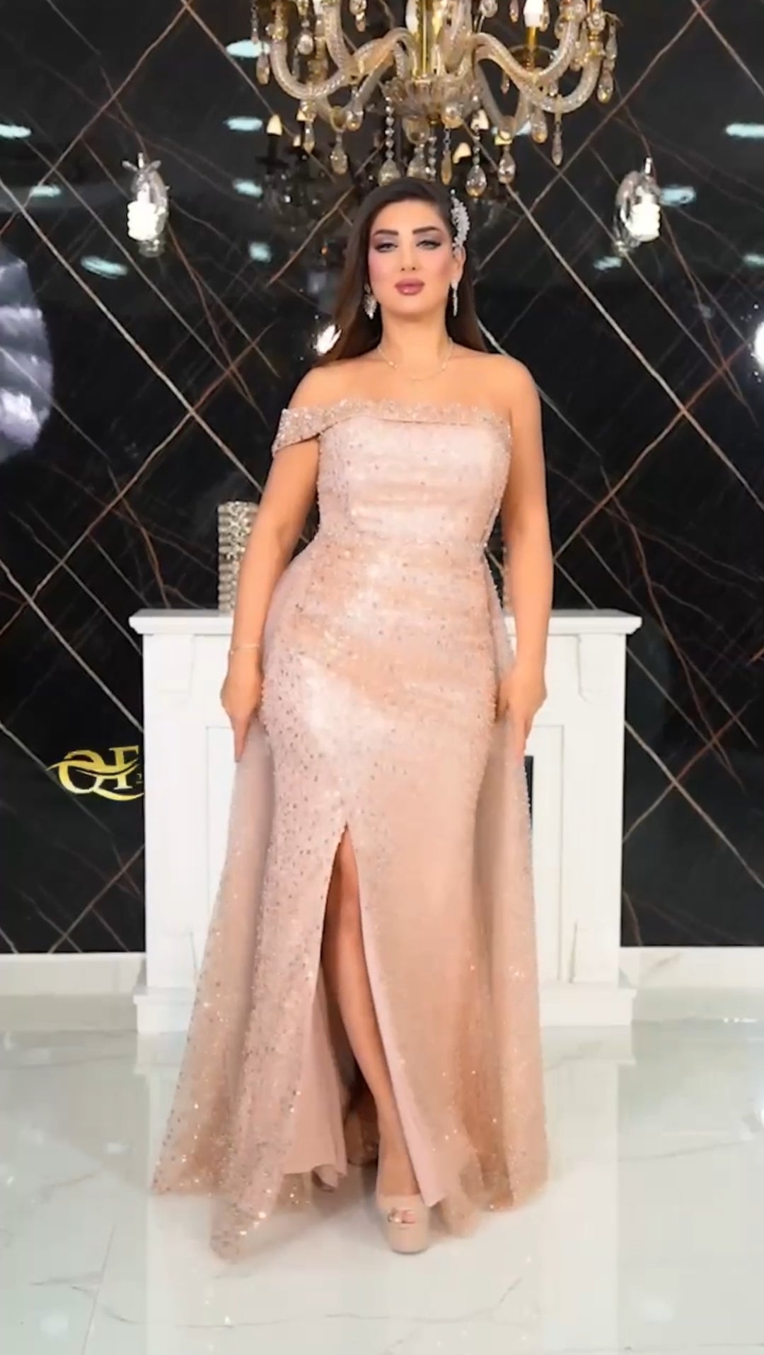 Robe de Soirée à Paillettes