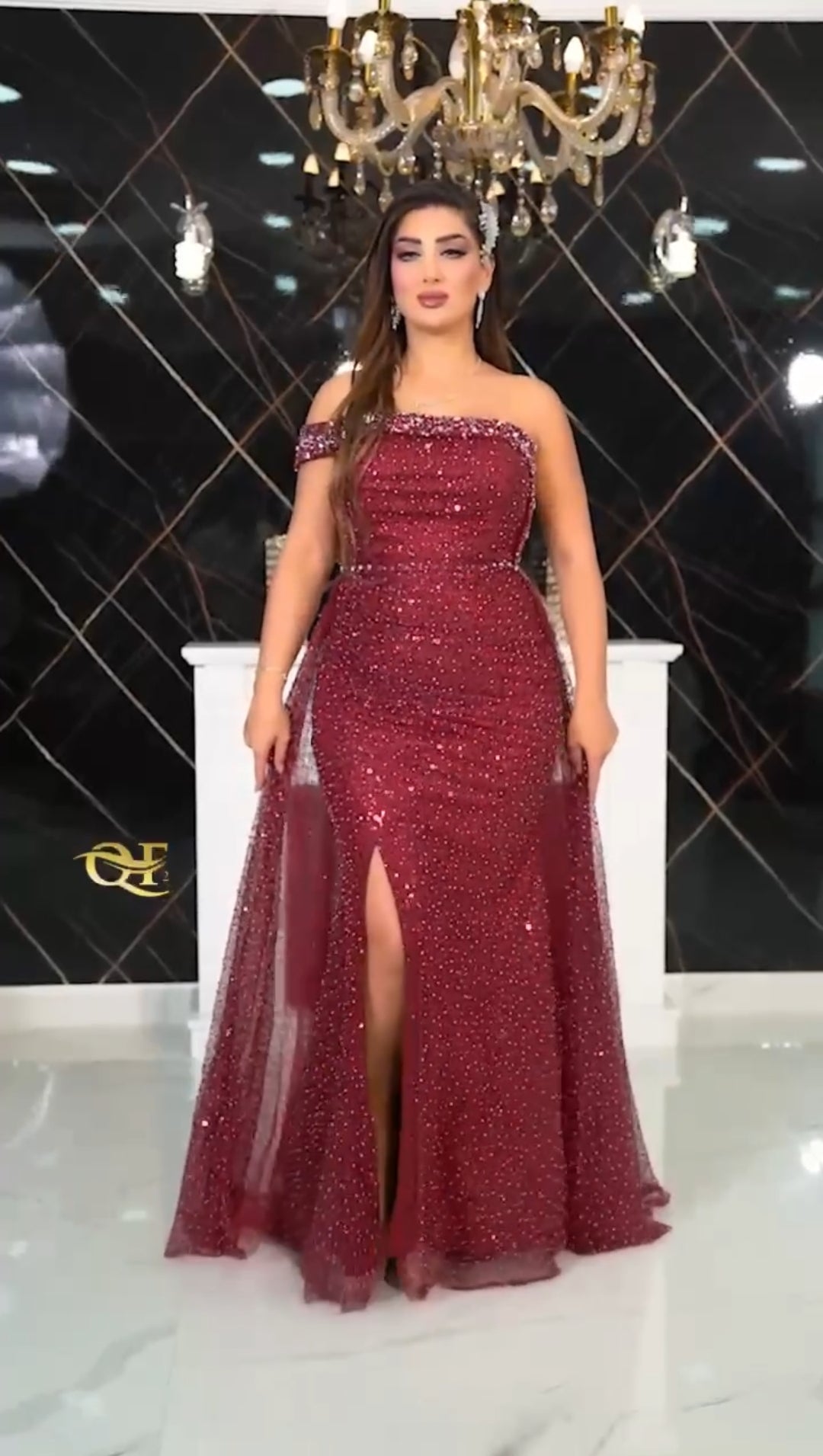 Robe de Soirée à Paillettes