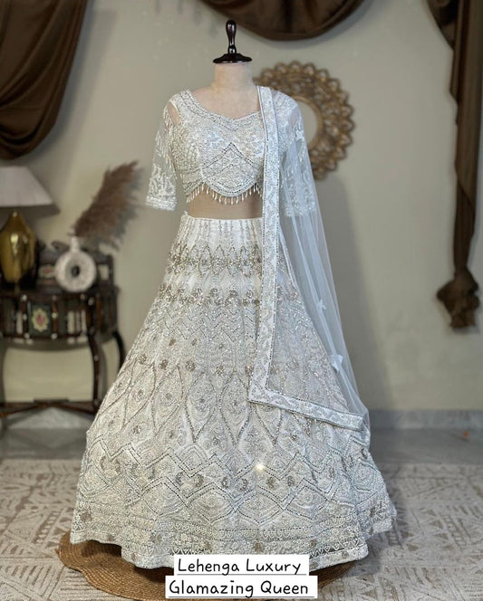 Lehenga White Luxury