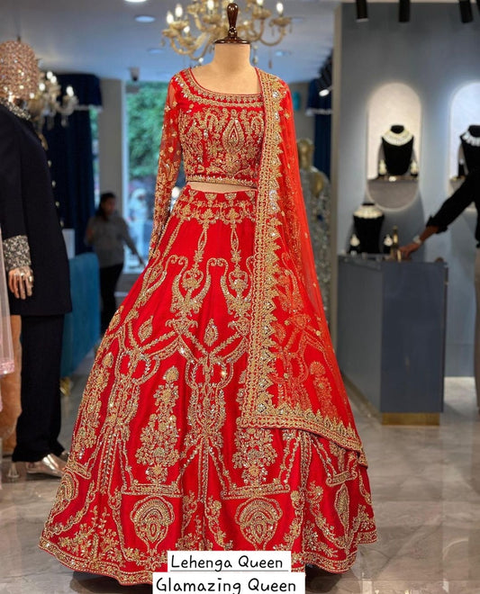 Lehenga Rouge Royal Wedding