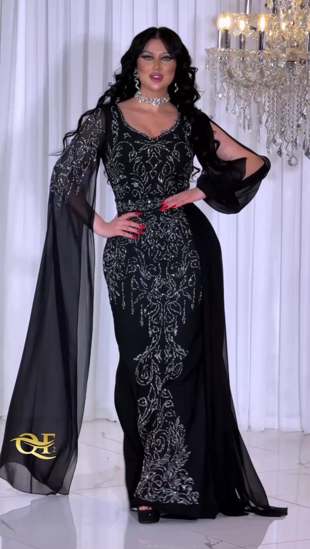 Robe de Soirée Longue Pailleté