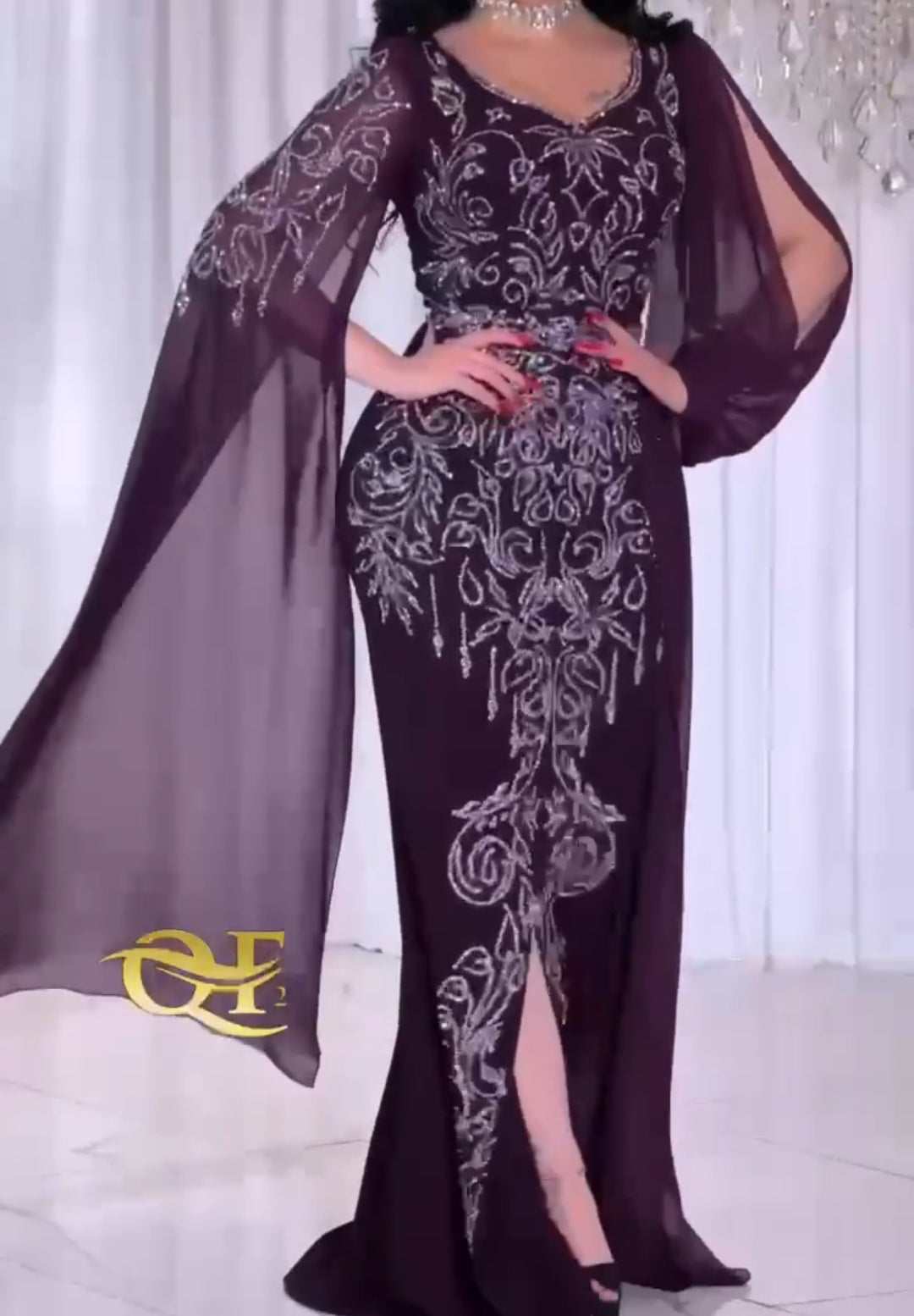 Robe de Soirée Longue Pailleté