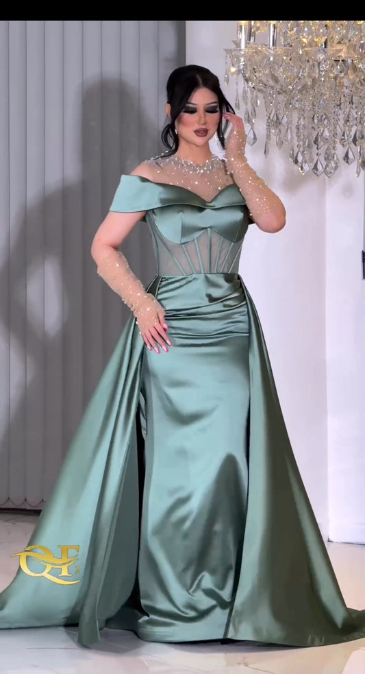 Robe de Soirée Satinée