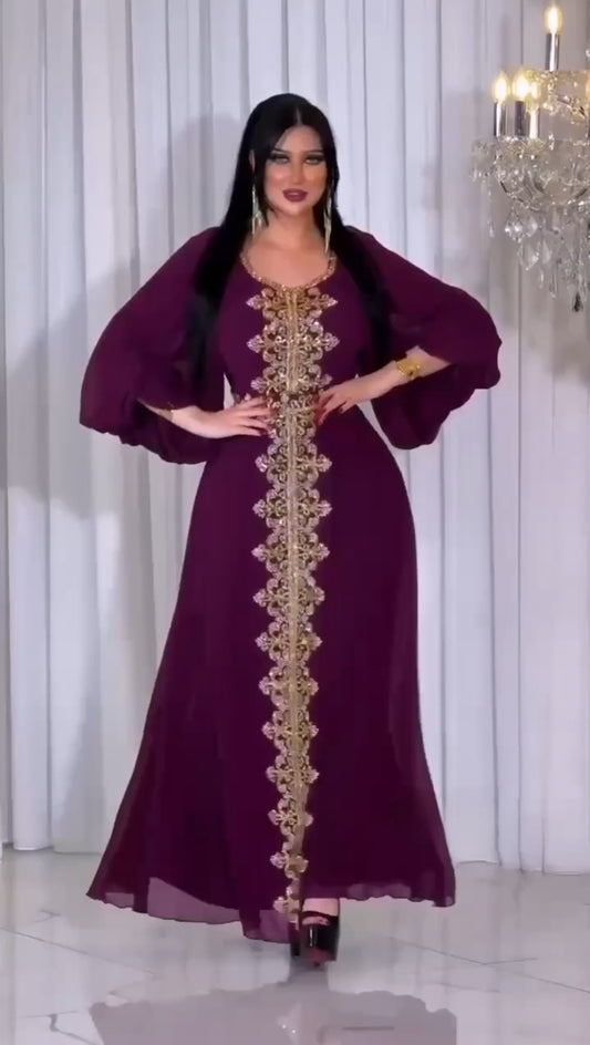 Robe de Soirée Manches Longues