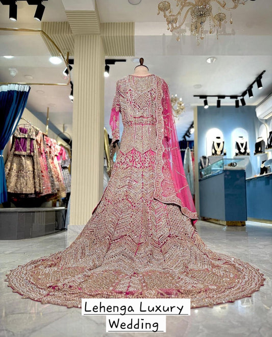 Lehenga Pink Luxury Wedding