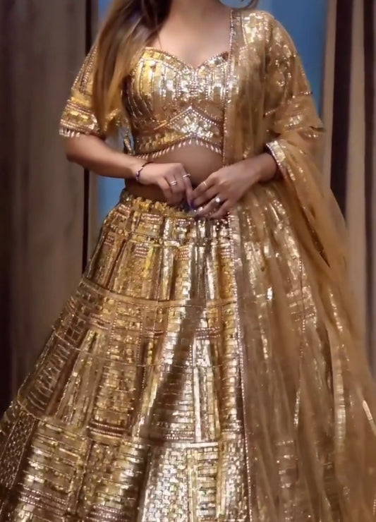 Lehenga  Gold Luxury