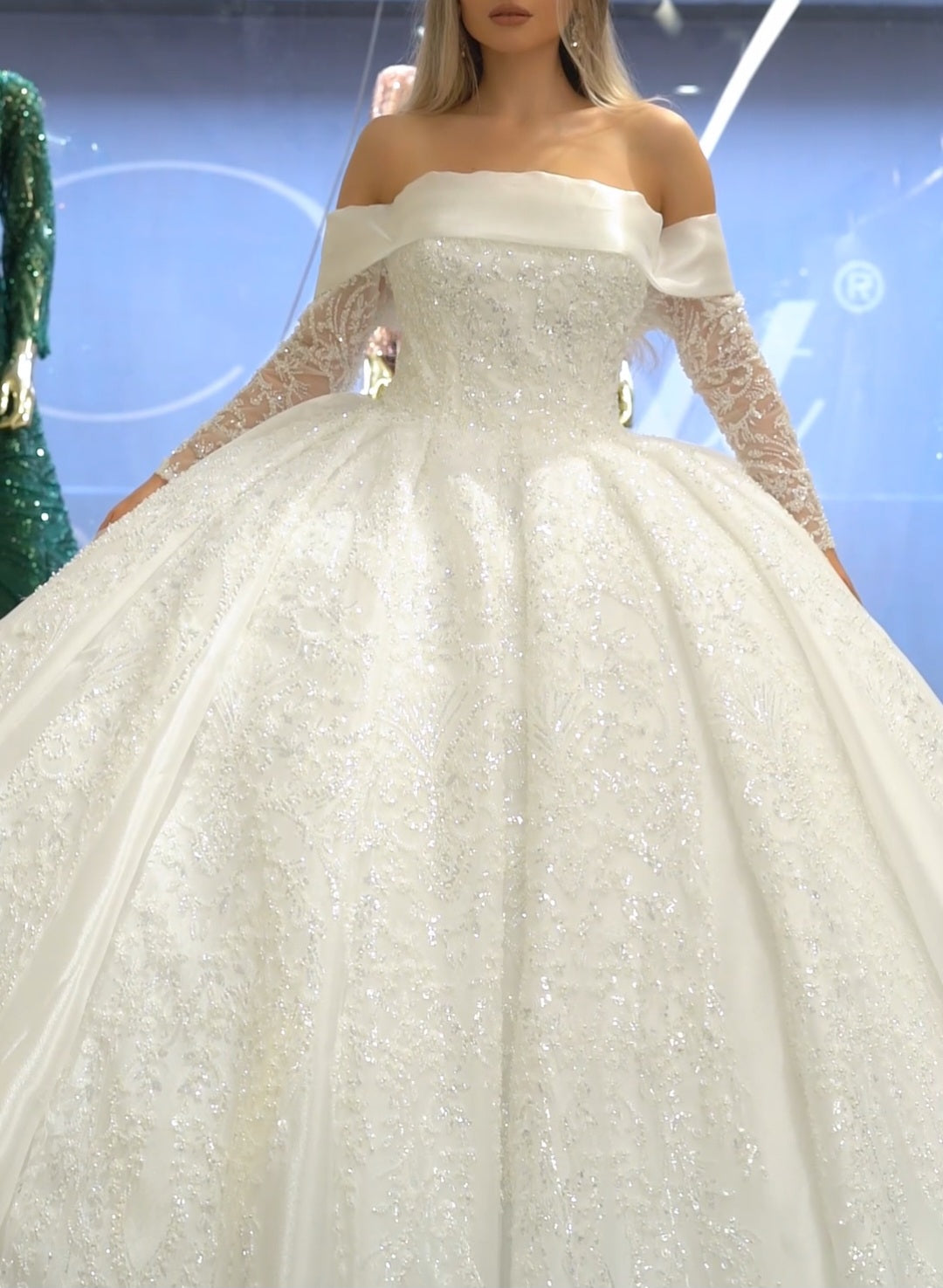 Robe de Mariée Princesse Luxury, Manches Longues