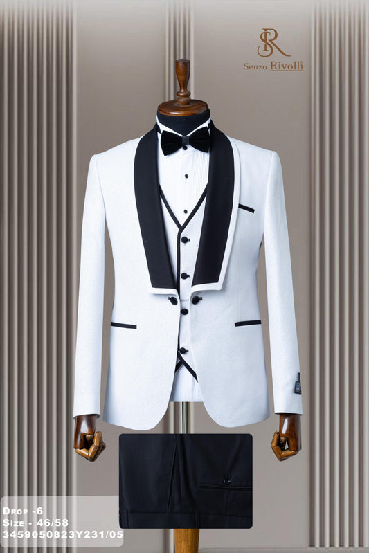 Costume Blanc Mariage Luxury