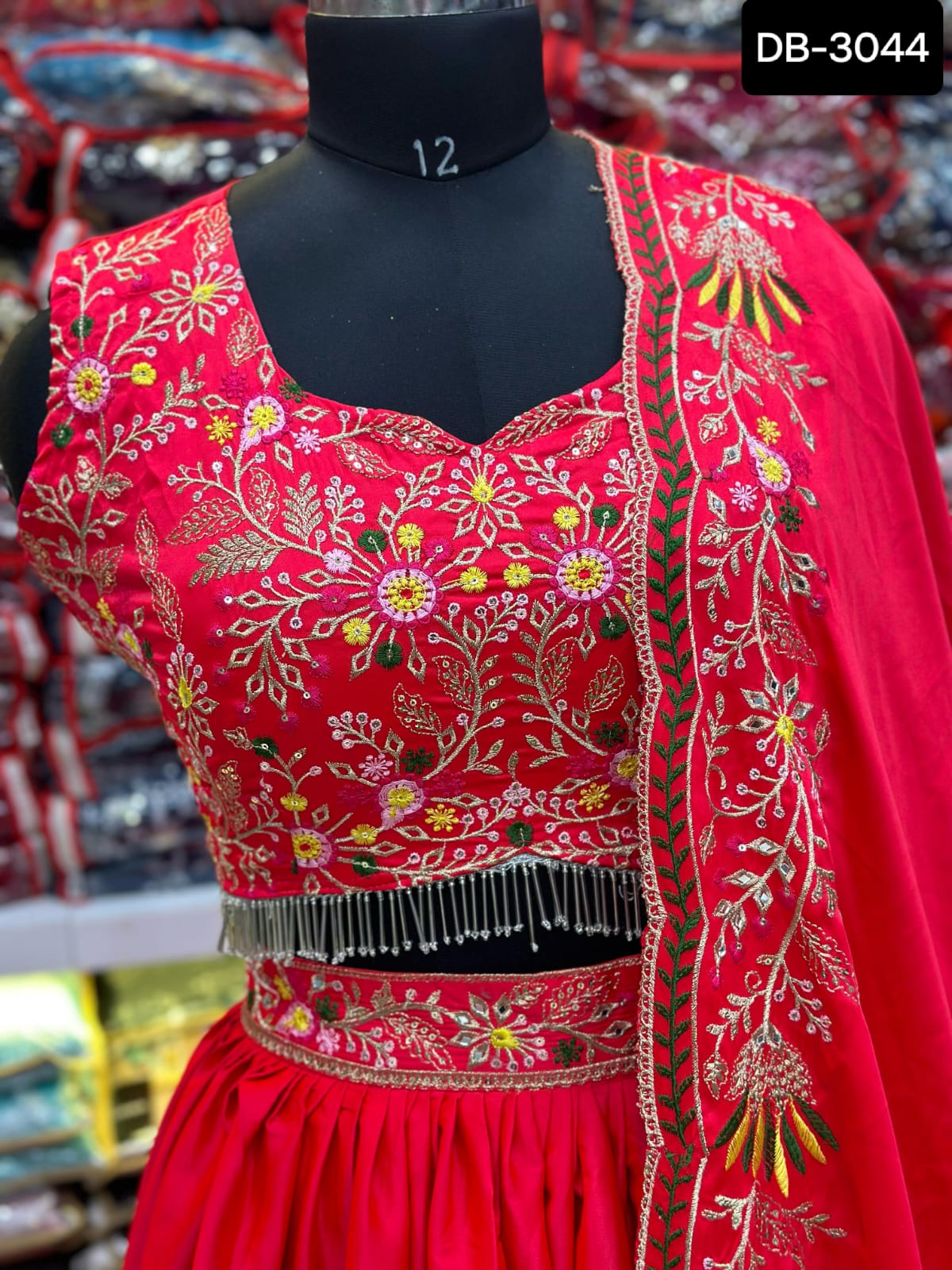 Lehenga Rouge Bollywood
